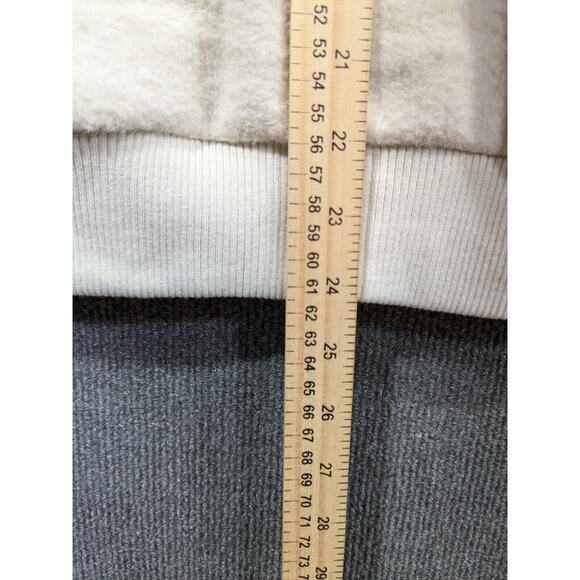 Joie Jacket Womens Small Petite Premium Fleece Pockets Full Zip Collar Cream - Picture 8 of 12